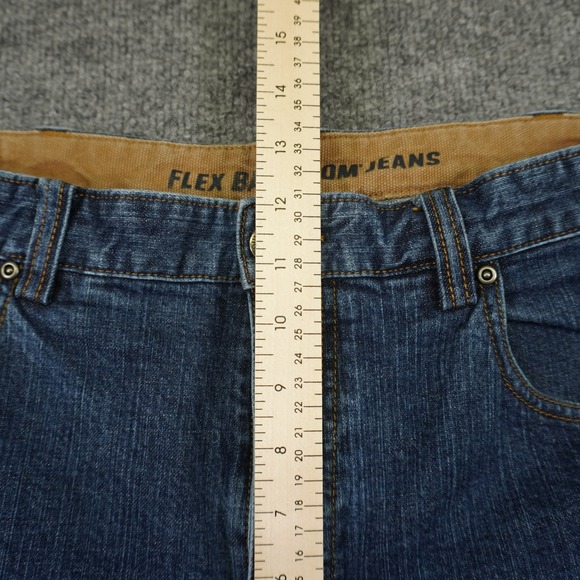 Duluth Trading Ballroom Flex Jeans Mens 38x32 Blue Straight Leg Stretch Denim - Picture 7 of 13